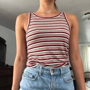 Striped AEO tank top